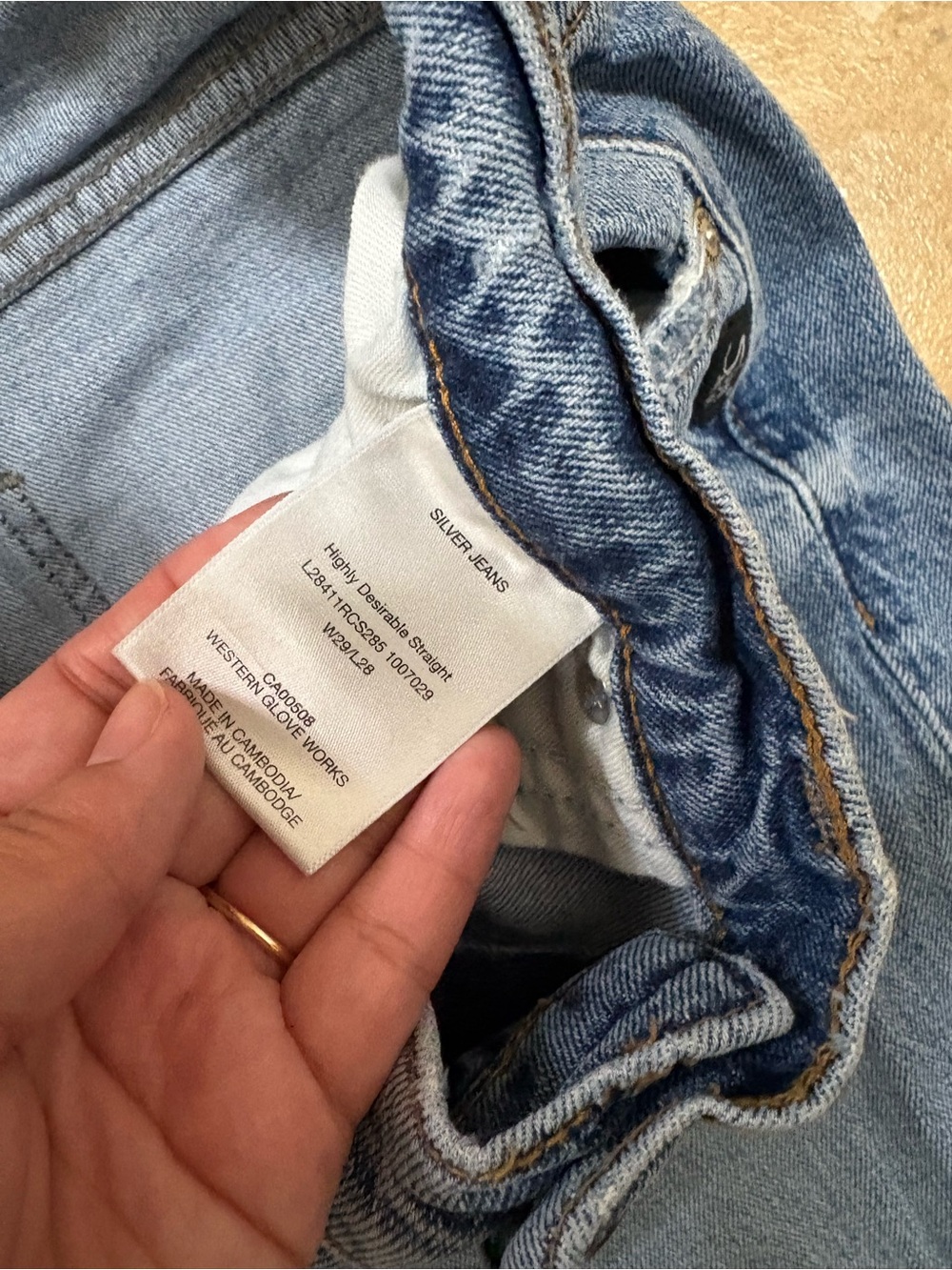 High Rise Straight Leg Jeans - Picture 4 of 6